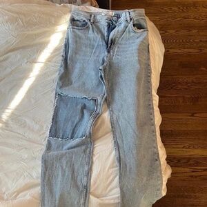 Abercrombie 'the ankle straight ultra high rise'